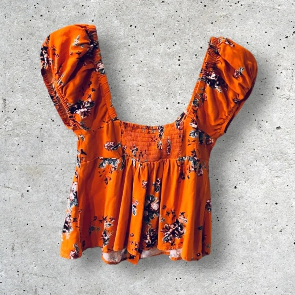 NWOT Free People Close To You Floral Crop Top